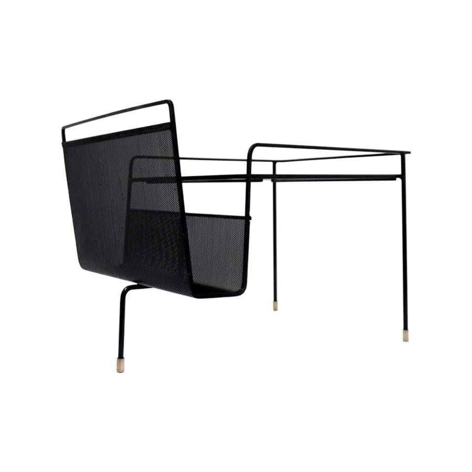 Mathieu Mategot Tripod Coffee Table / Magazine Rack For Sale