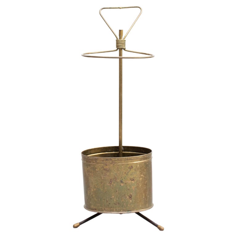 Mathieu Mategot Vintage Brass Umbrella Holder, circa 1960 For Sale at