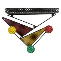 Mathieu Mategot Wall Mount Coat Rack Hanger and Hat Stand