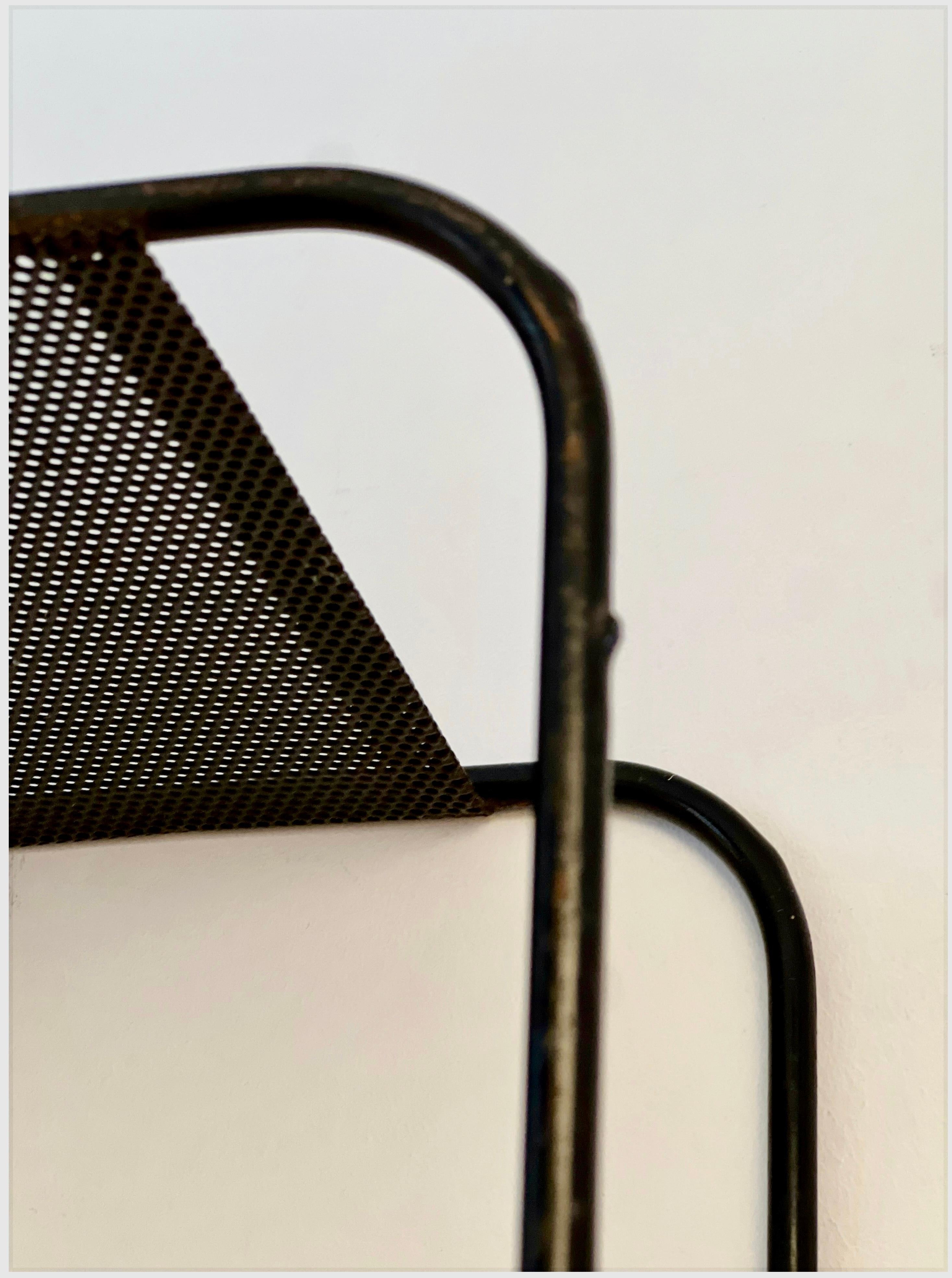 Mid-20th Century Mathieu Mategot wall-mounted shelf, France, 1957 For Sale