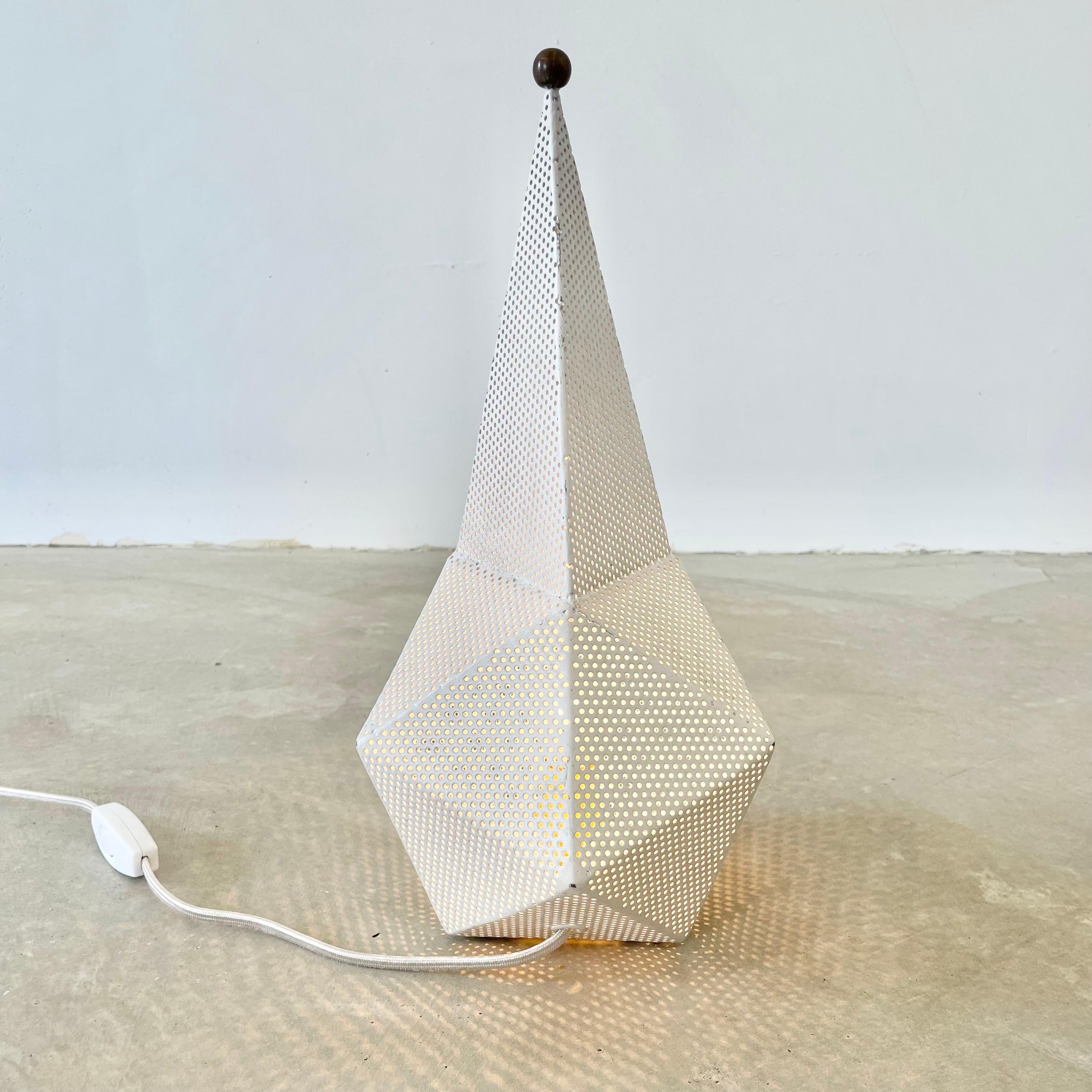 Mid-Century Modern Mathieu Matégot White Baghdad Lamp For Sale