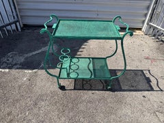 Chariot de bar en fer forgé de A Mathieu Mategot , circa 1950