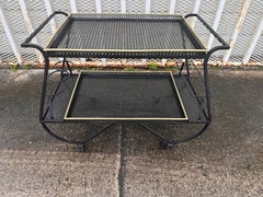 Mathieu Mategot wrought iron Bar cart