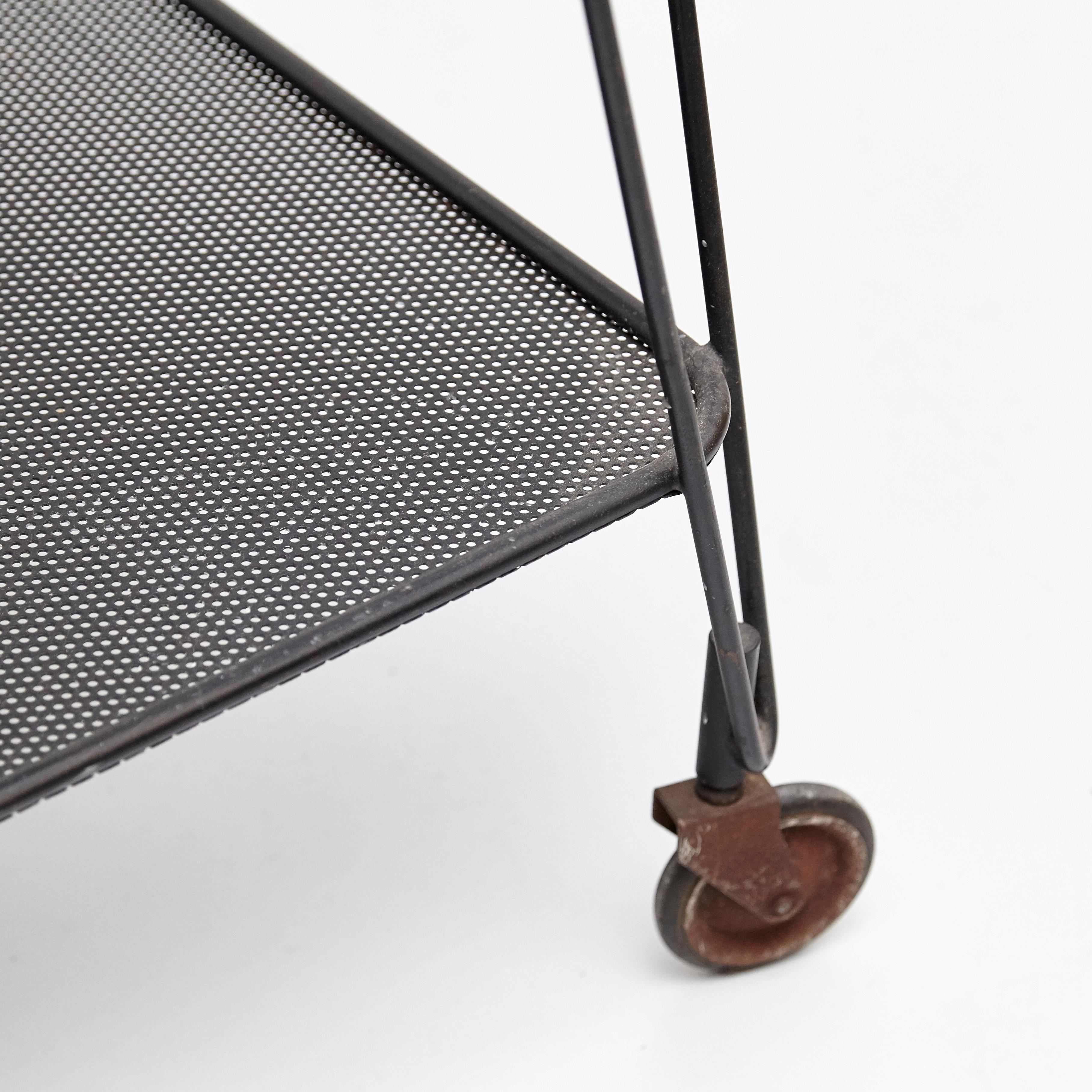 Mathieu Mategot Yellow and Black Trolley, circa 1950 3