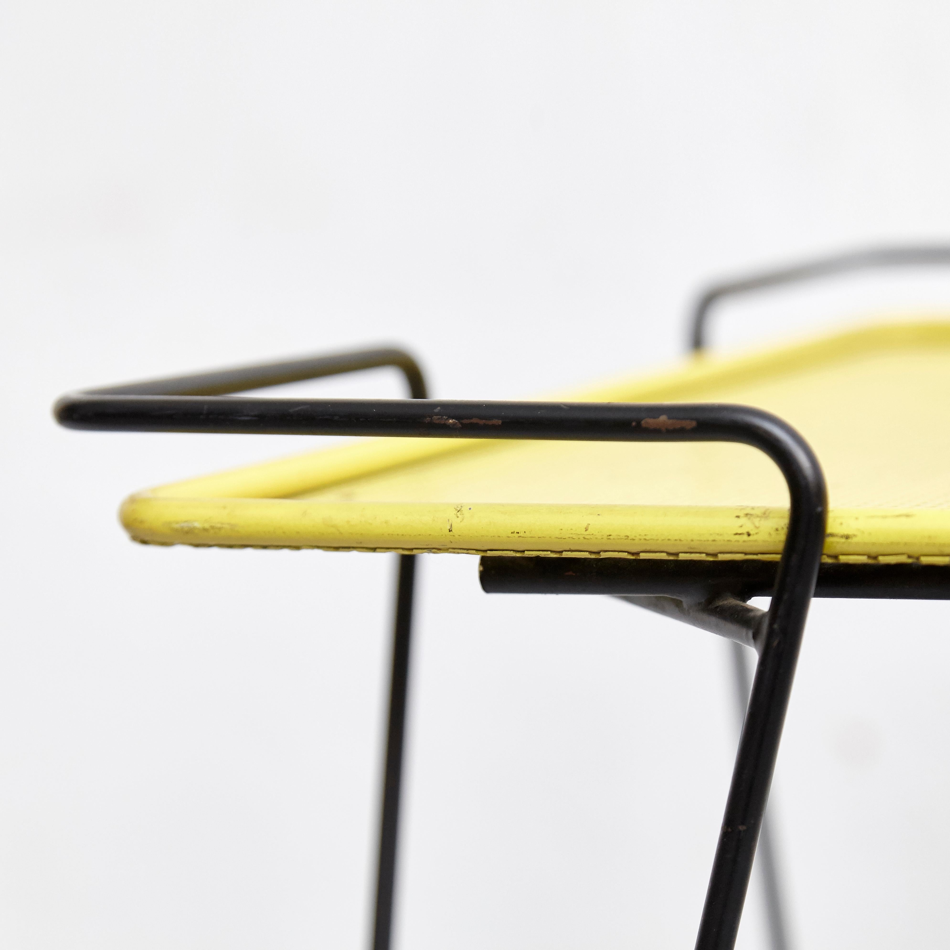 Mathieu Mategot Yellow and Black Trolley, circa 1950 7