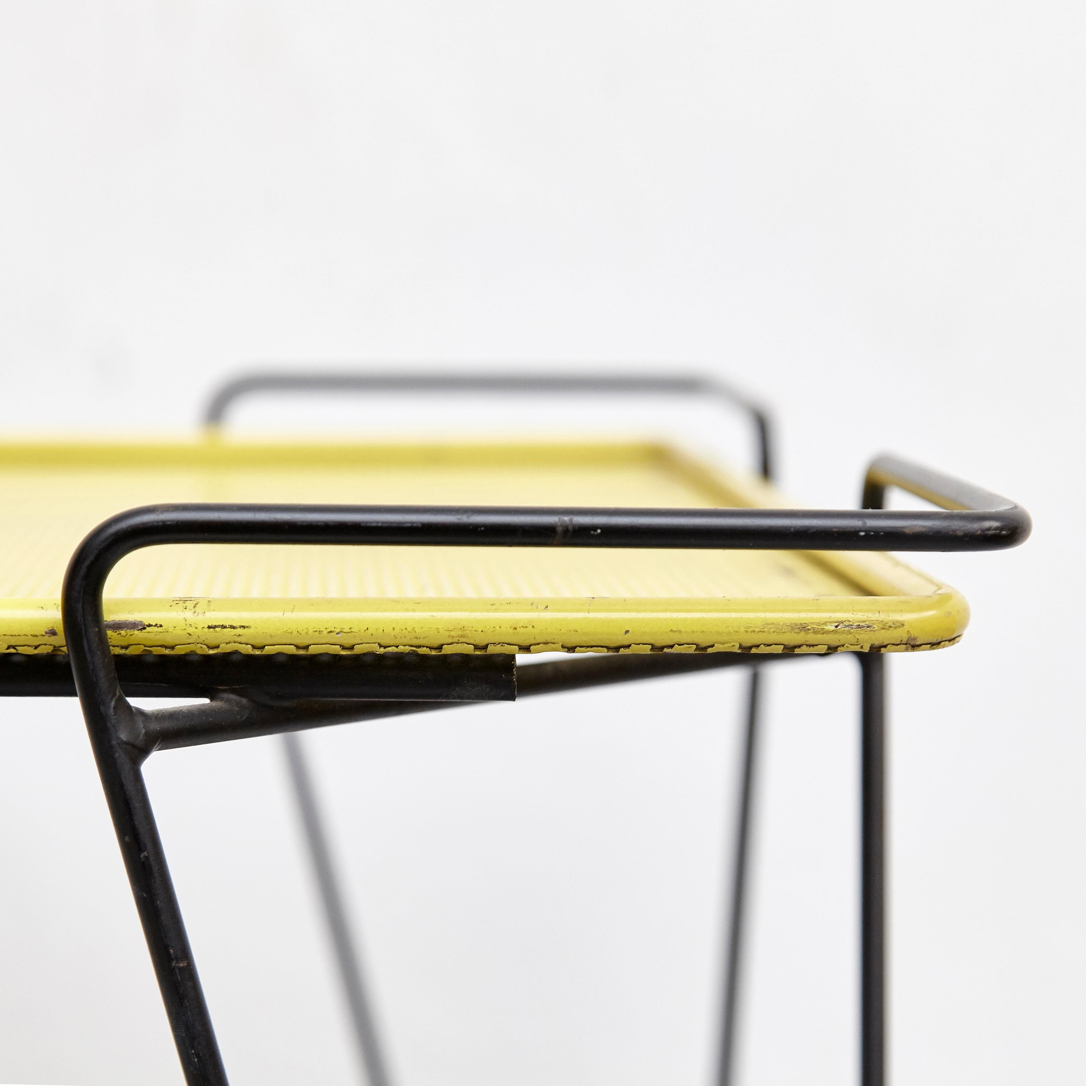 Mathieu Mategot Yellow and Black Trolley, circa 1950 8