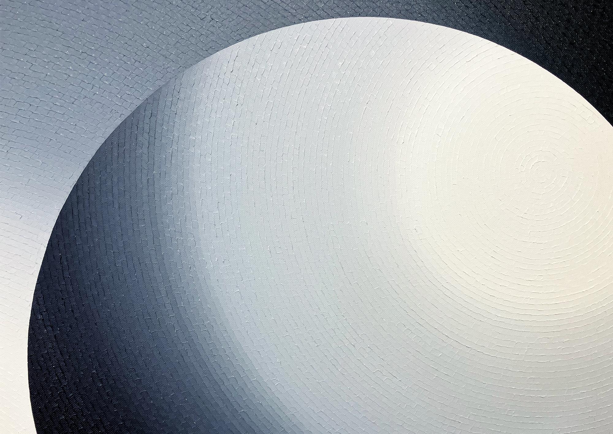 Cabbage Butterfly 2 by Mathieu Piffeteau - Abstract painting, illusion, light For Sale 11