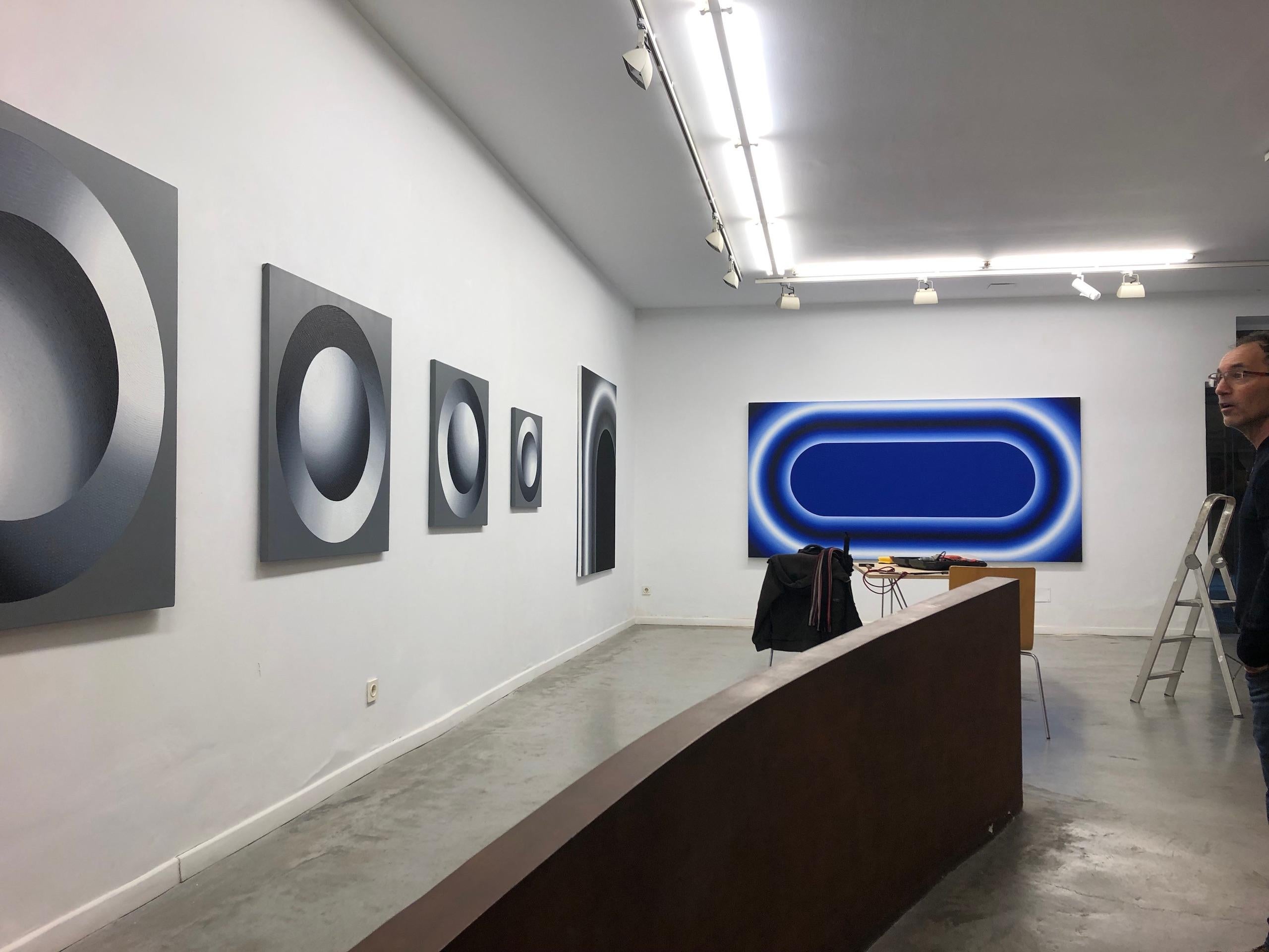 Cabbage Butterfly 2 by Mathieu Piffeteau - Abstract painting, illusion, light For Sale 2