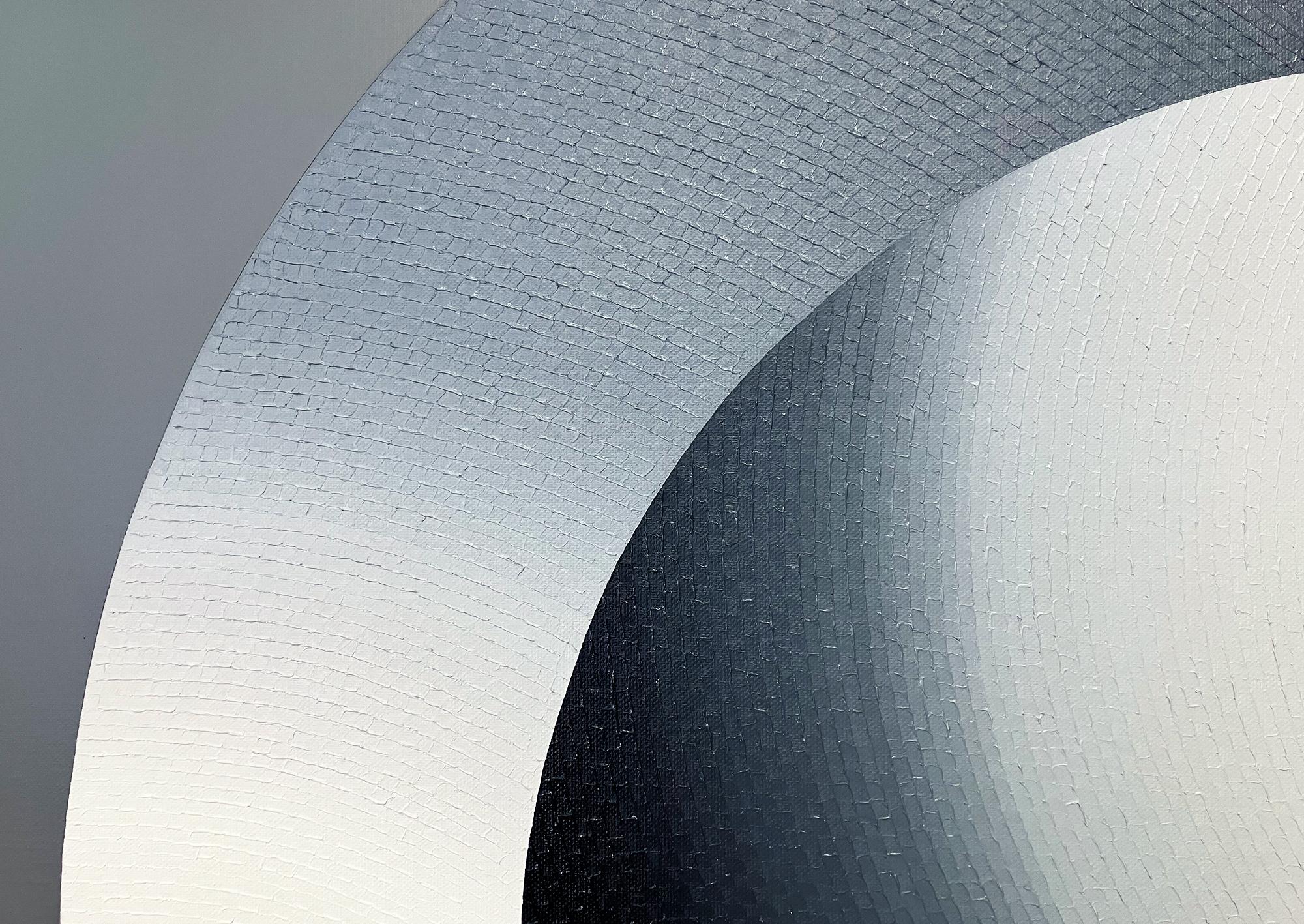 Cabbage Butterfly 2 by Mathieu Piffeteau - Abstract painting, illusion, light For Sale 8