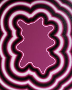 Cellule de Mathieu Piffeteau - Pintura abstracta, gradación de colores, ilusión
