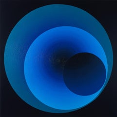 Cherubina by Mathieu Piffeteau - Abstract painting, colour gradation, illusion