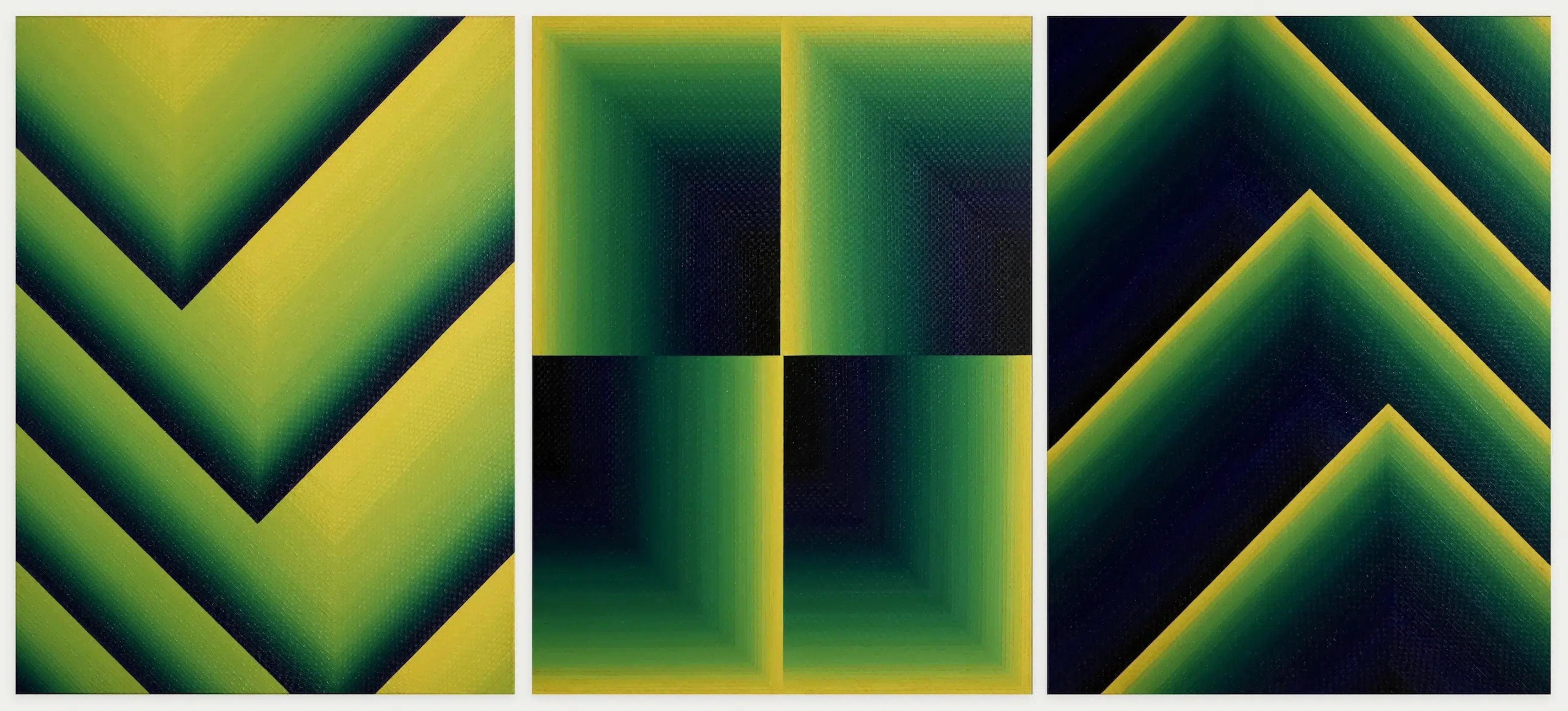 Dido, Tribute to Julian Hoeber von Mathieu Piffeteau – Abstrakte Installation, Öl