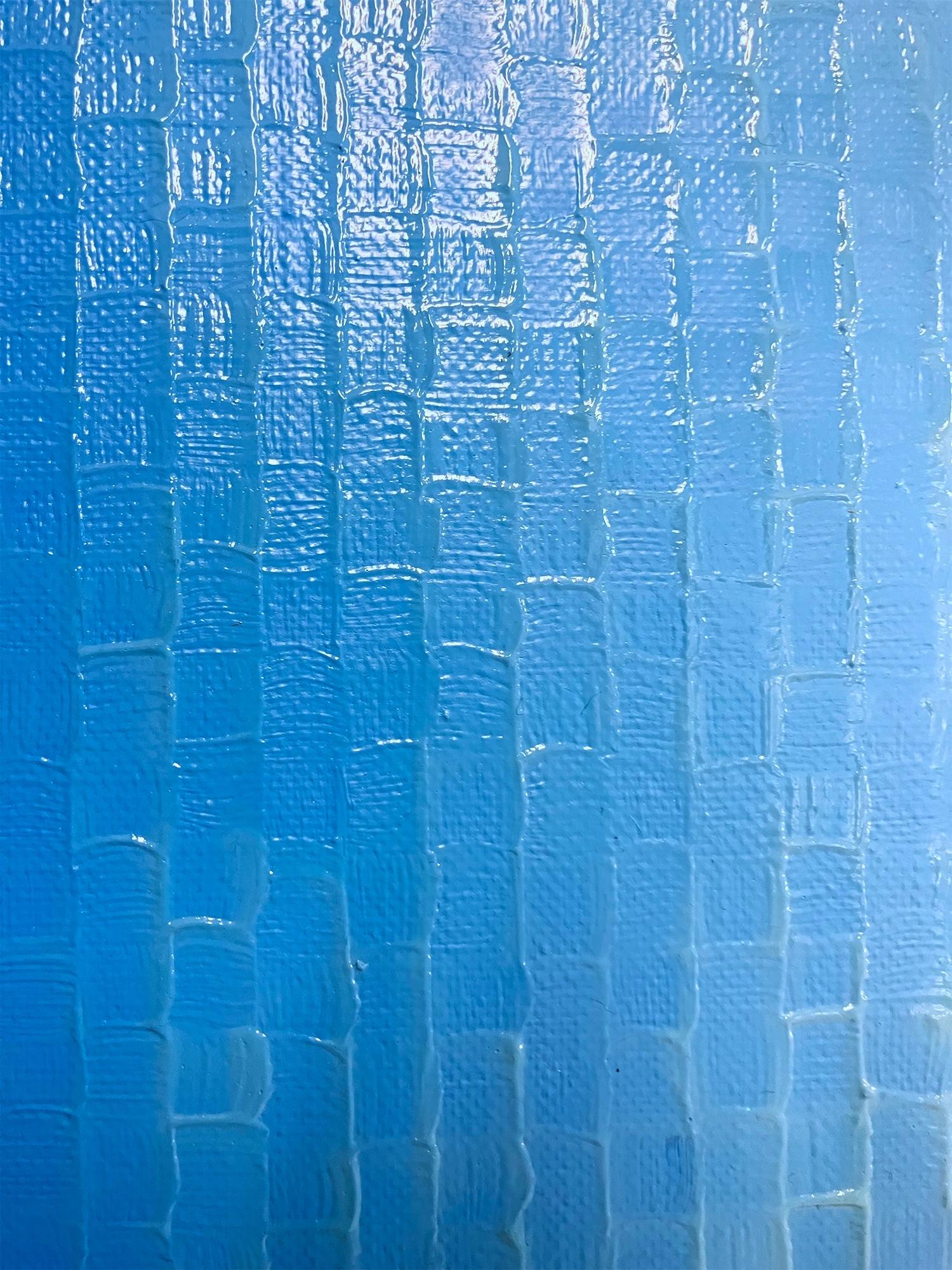Discussion by Mathieu Piffeteau - Abstract painting, color gradation, illusion For Sale 12