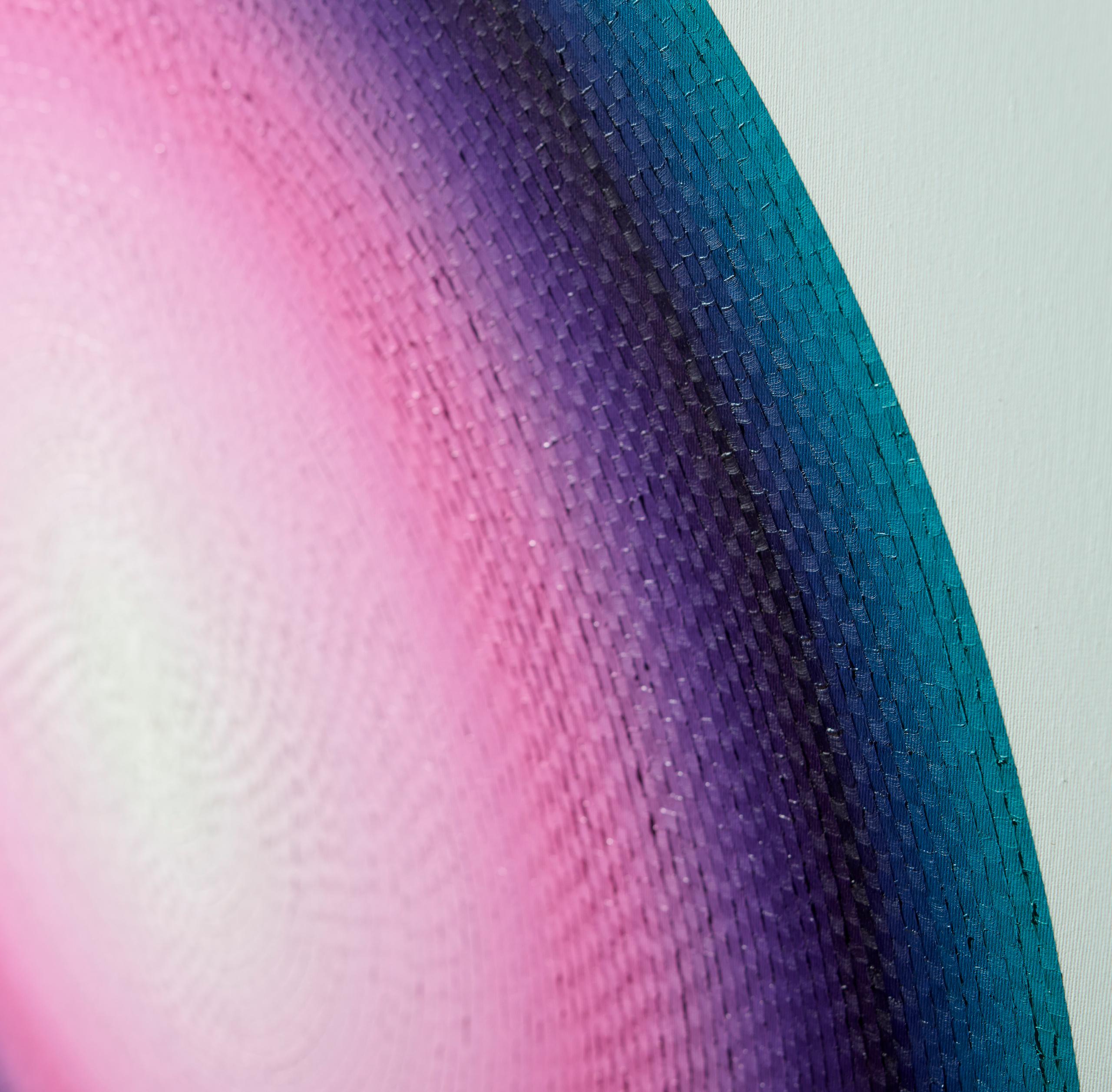 Small Mars 1, Tribute to James Turrell by Mathieu Piffeteau - Abstract painting For Sale 4