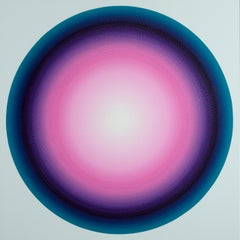 Small Mars 1, Tribute to James Turrell by Mathieu Piffeteau - Abstract painting