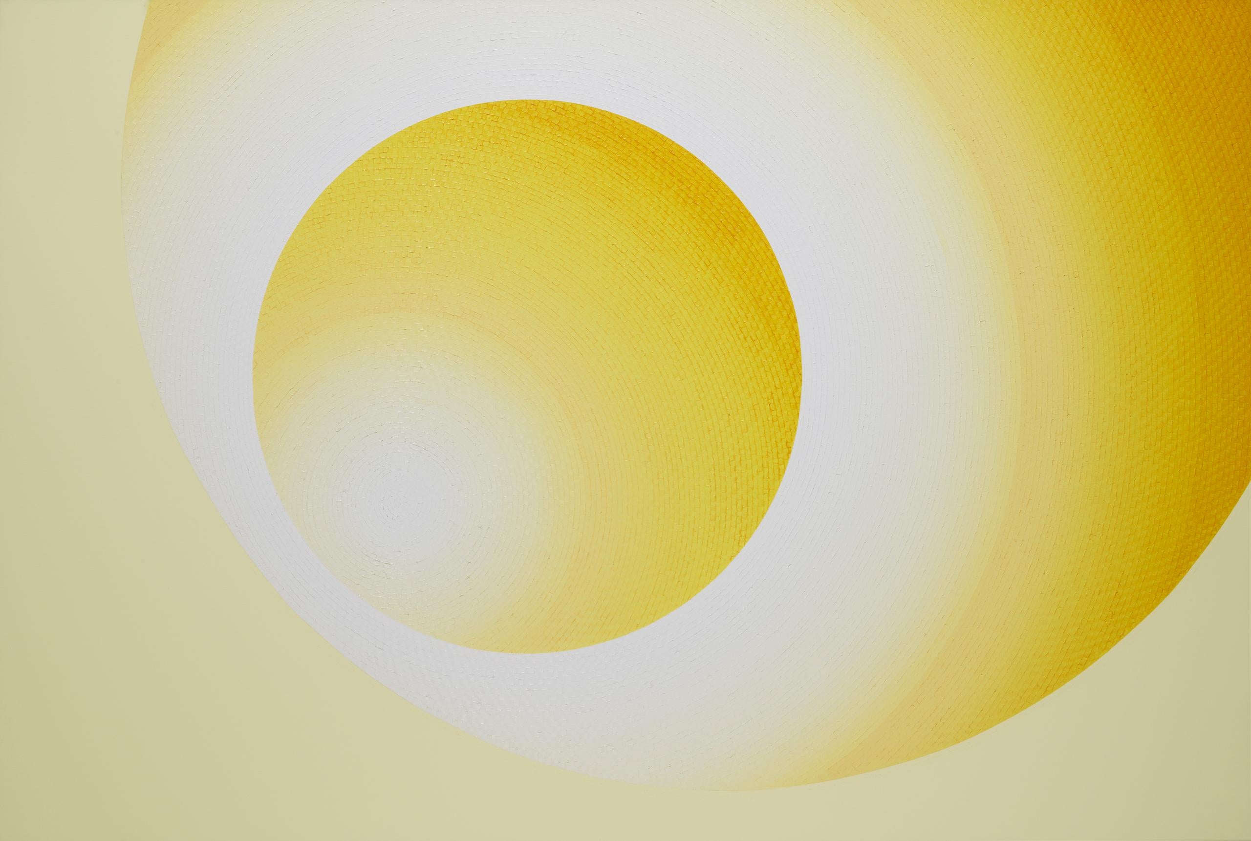 L'émigrant est une peinture unique à l'huile et à l'acrylique sur toile de l'artiste contemporain Mathieu Piffeteau, dont les dimensions sont de 130 × 195 cm (51,2 × 76,8 in).  
L'œuvre est signée, vendue non encadrée et accompagnée d'un certificat