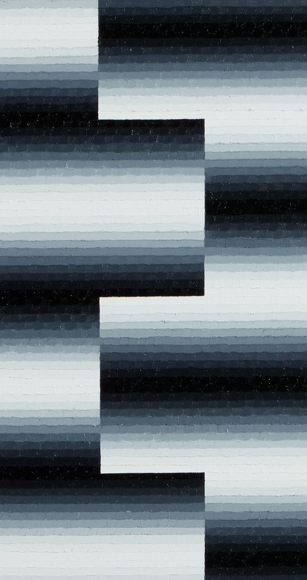 Upupa by Mathieu Piffeteau - Abstract installation, illusion, light, dark, black For Sale 3