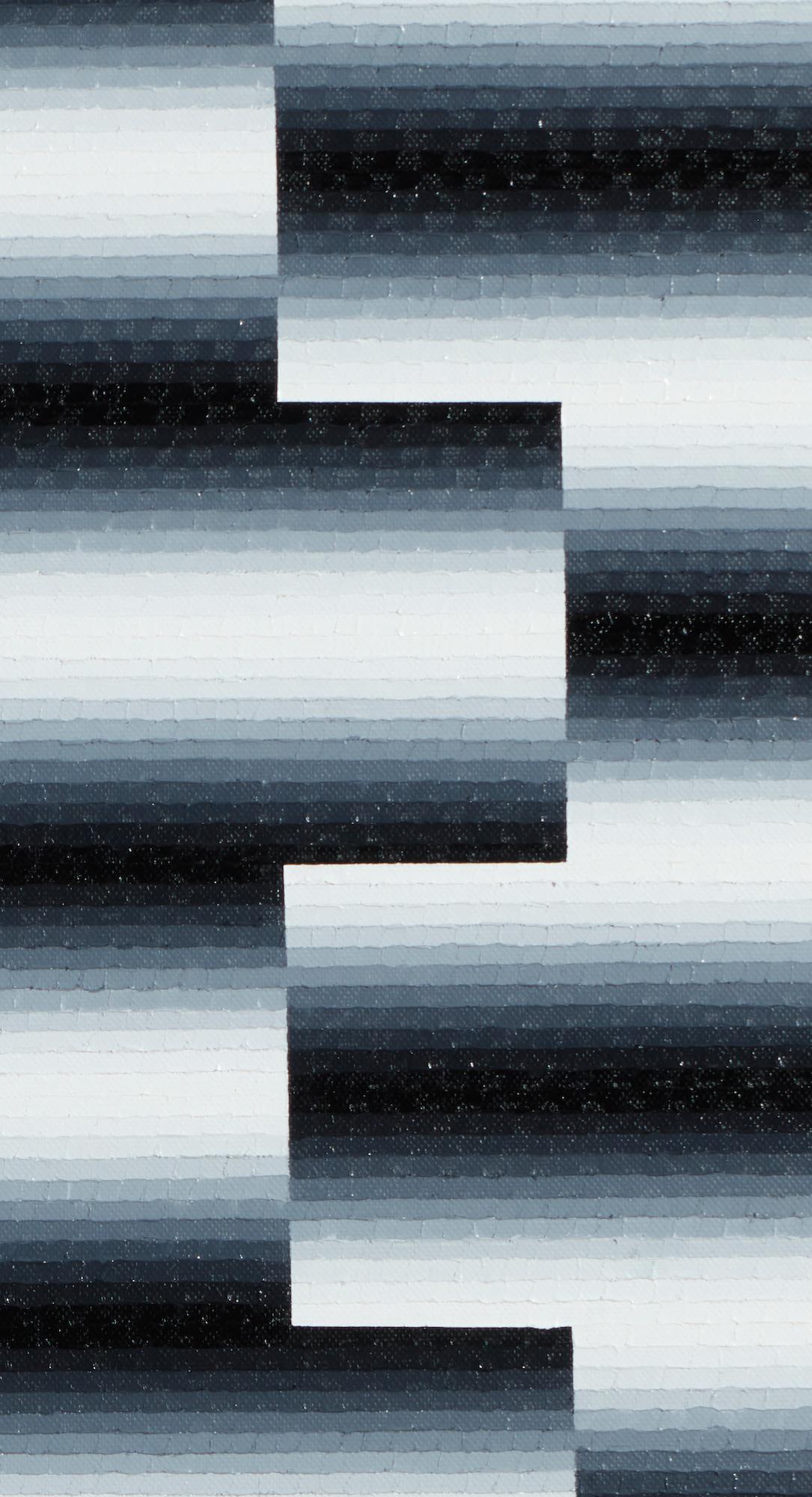 Upupa by Mathieu Piffeteau - Abstract installation, illusion, light, dark, black For Sale 5