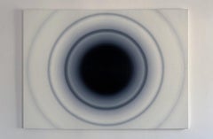 Whiting par Mathieu Piffeteau - Peinture abstraite, noir et blanc, texture