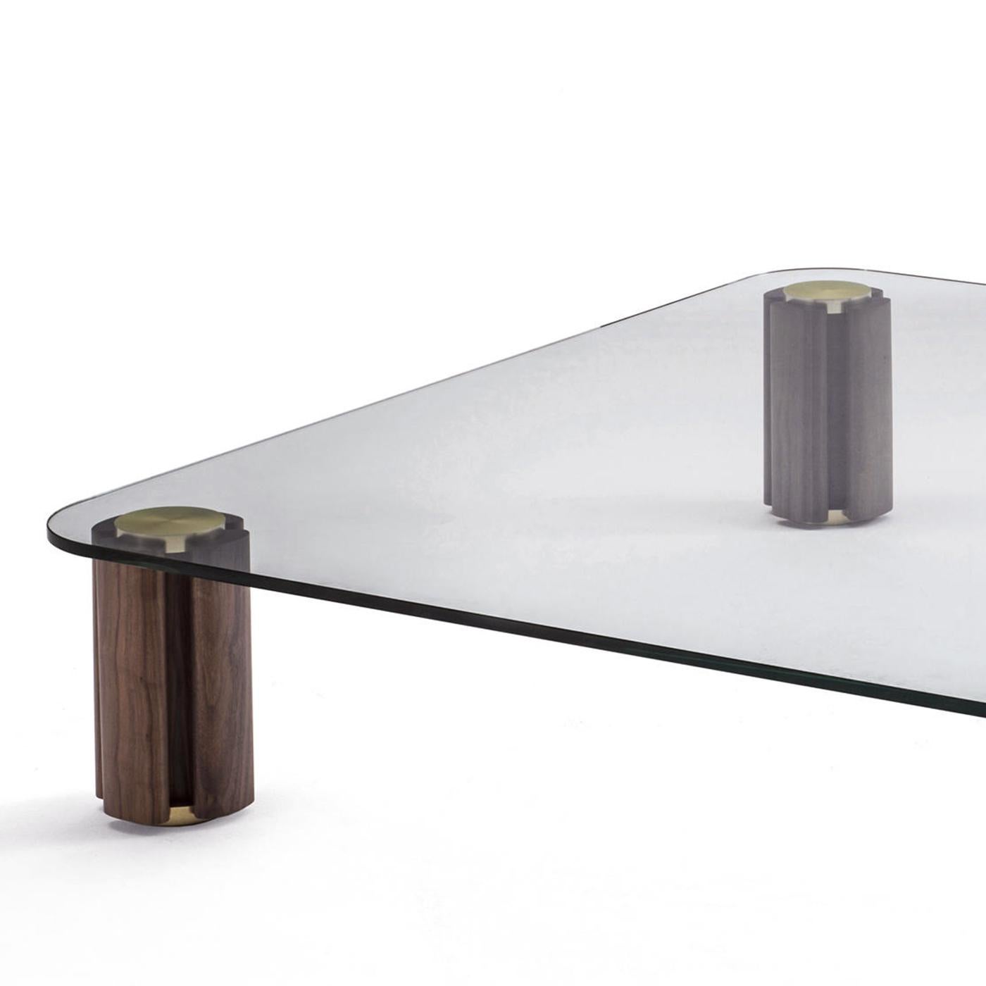 Brushed Mathilda Square Coffee Table For Sale