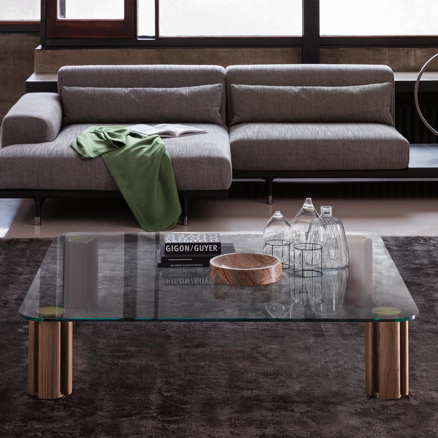 Contemporary Mathilda Square Coffee Table For Sale