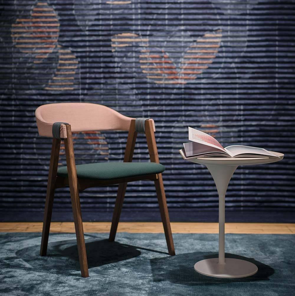 Stained Mathilda Stackable Dining Chair by Patricia Urquiola for Moroso in Ash or Oak For Sale