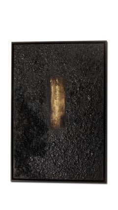 Mathilde lefort  Healing Gate - Ashes and Gold on canvas