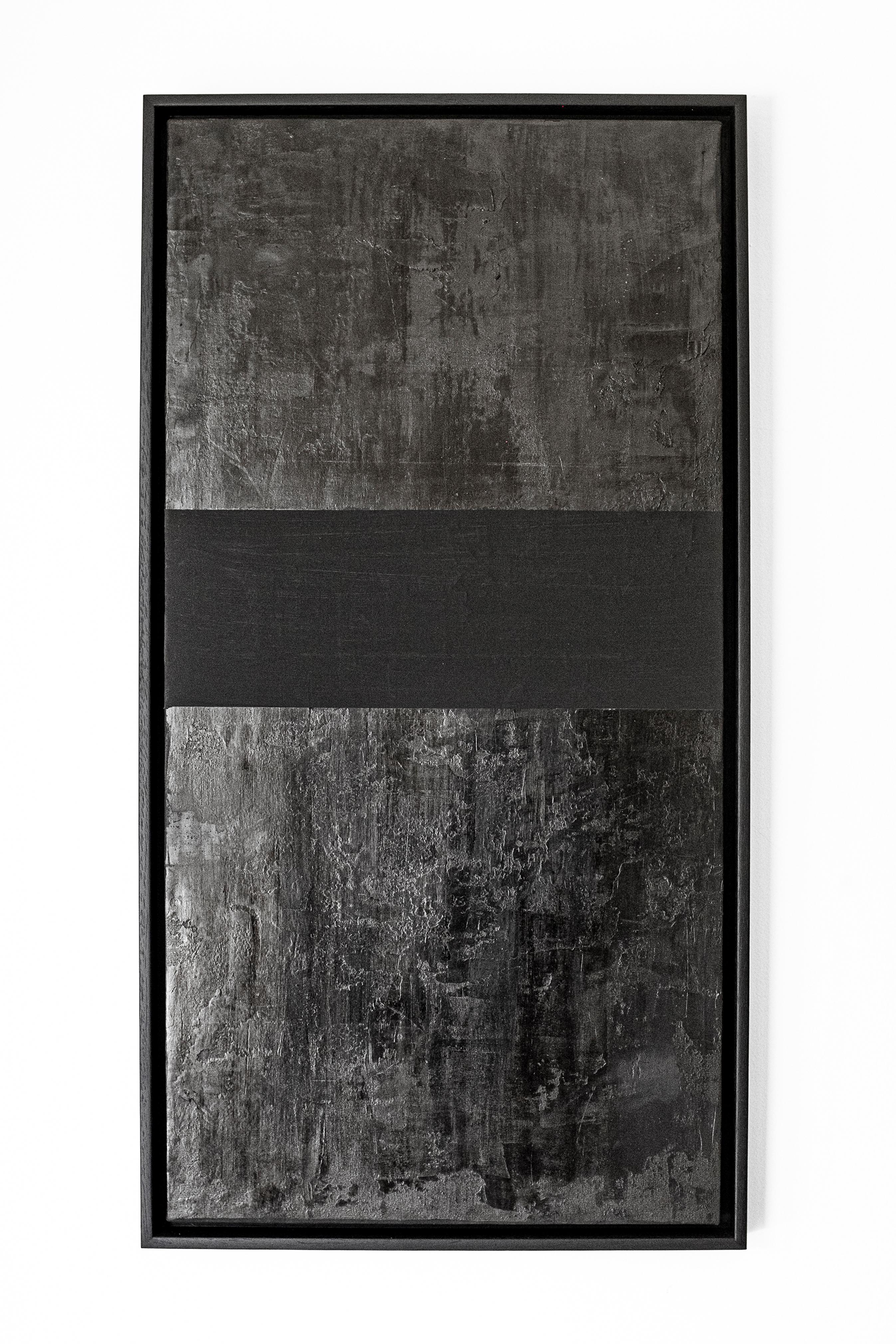 Mathilde Lefort Abstract Painting - Mathilde lefort  Mirror II - Iron and Cement on canvas