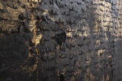 Mathilde lefort  Prophecy - Encre, poudre d'or et fer sur toile