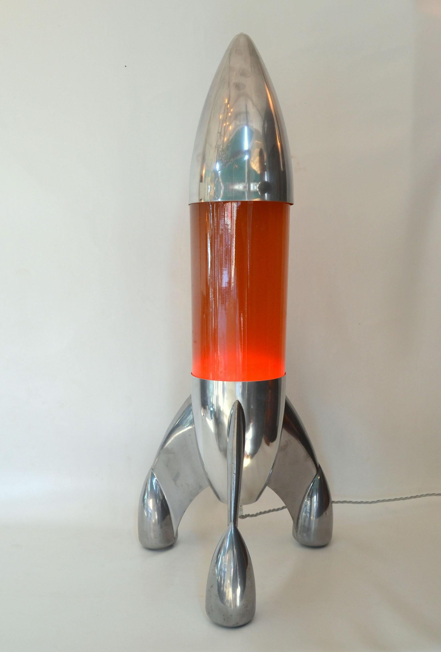 Mathmos Lunar Lava Rocket Lamp Ultra Rare by Lebamboo at 1stDibs