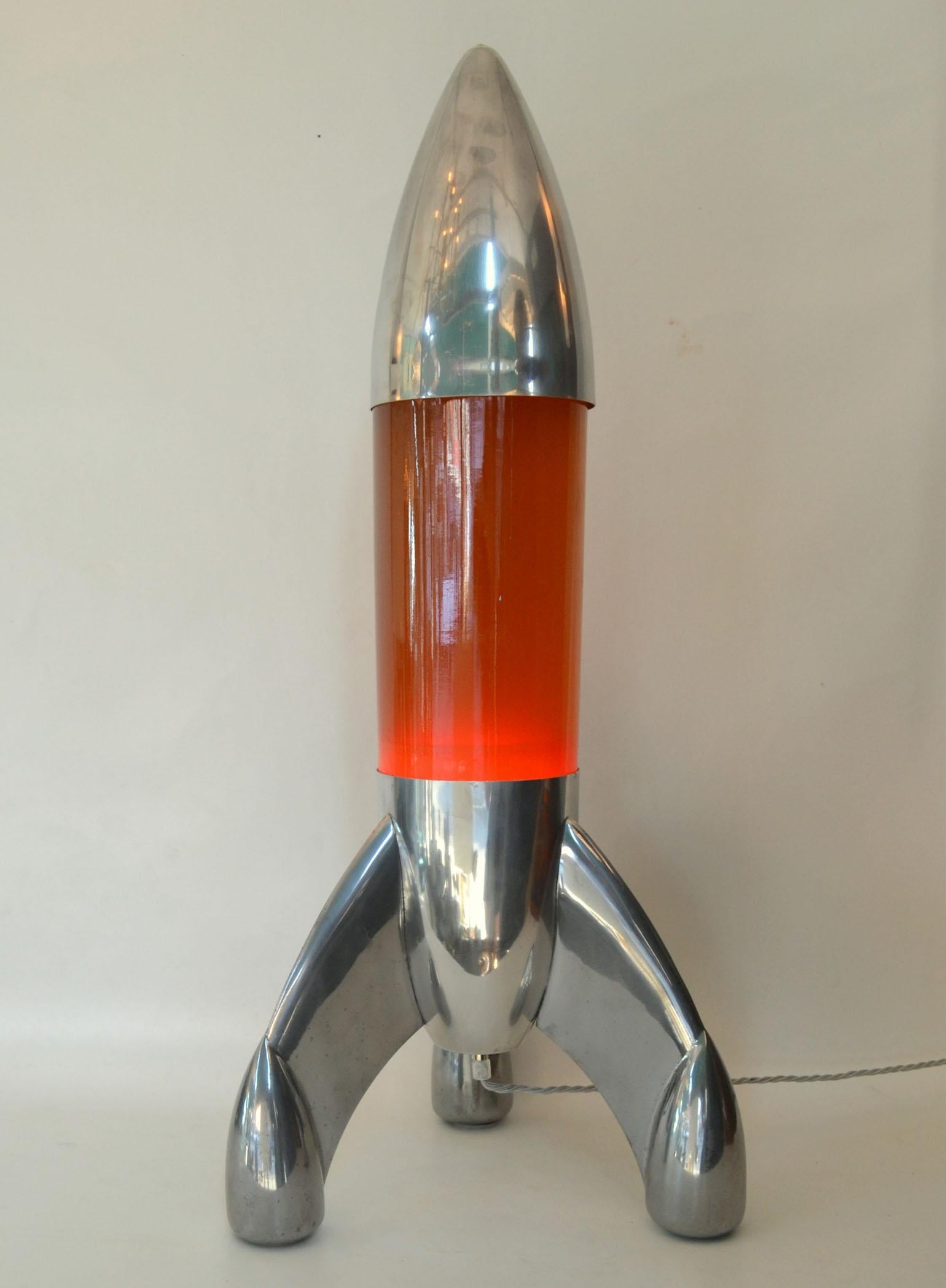 British Mathmos Lunar Lava Rocket Lamp Ultra Rare by Lebamboo