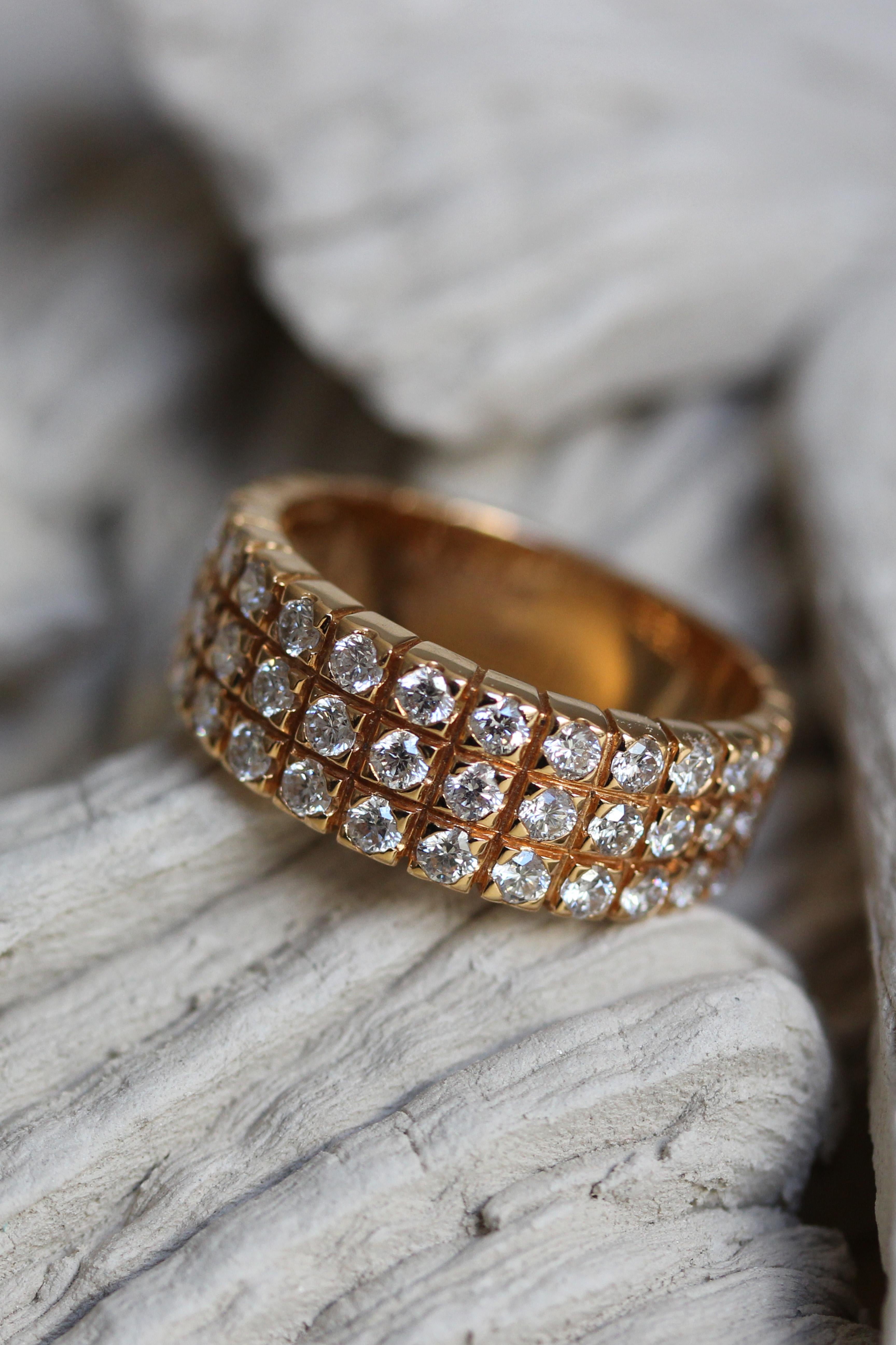 Mathon Paris Diamanten und Roségold-Ring (Zeitgenössisch) im Angebot