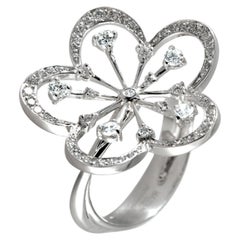 Mathon Paris Diamonds White Gold Ring