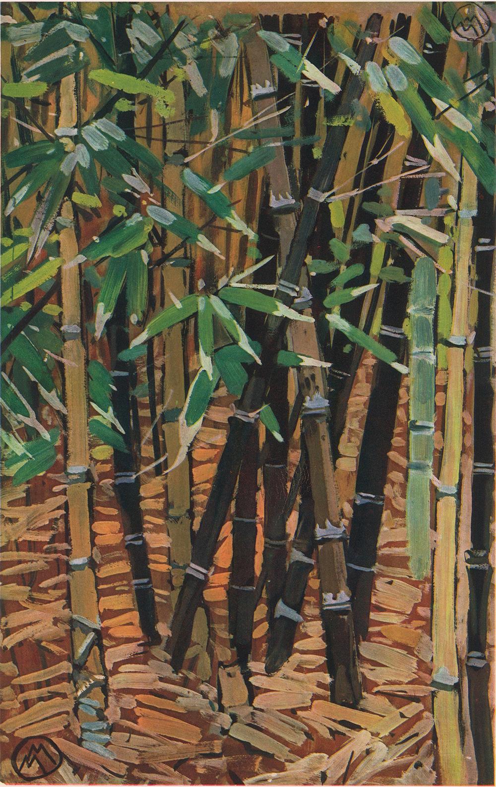 Mathurin Meheut Landscape Print - Bamboo Print