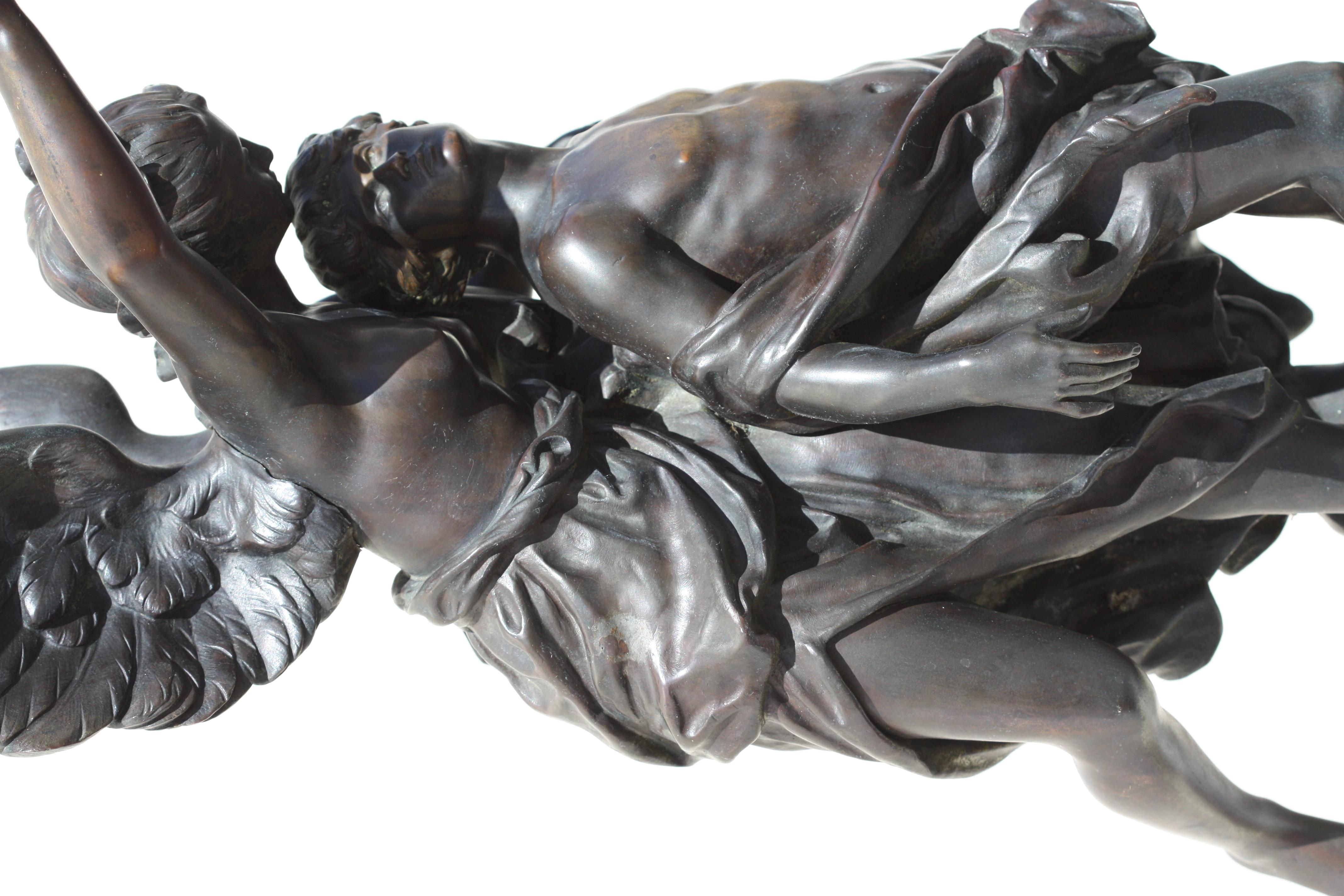 Mathurin Moreau, a Bronze Sculpture La Torche 'the Torch' 7