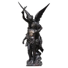 Mathurin Moreau, une sculpture en bronze La Torche « la Torche »