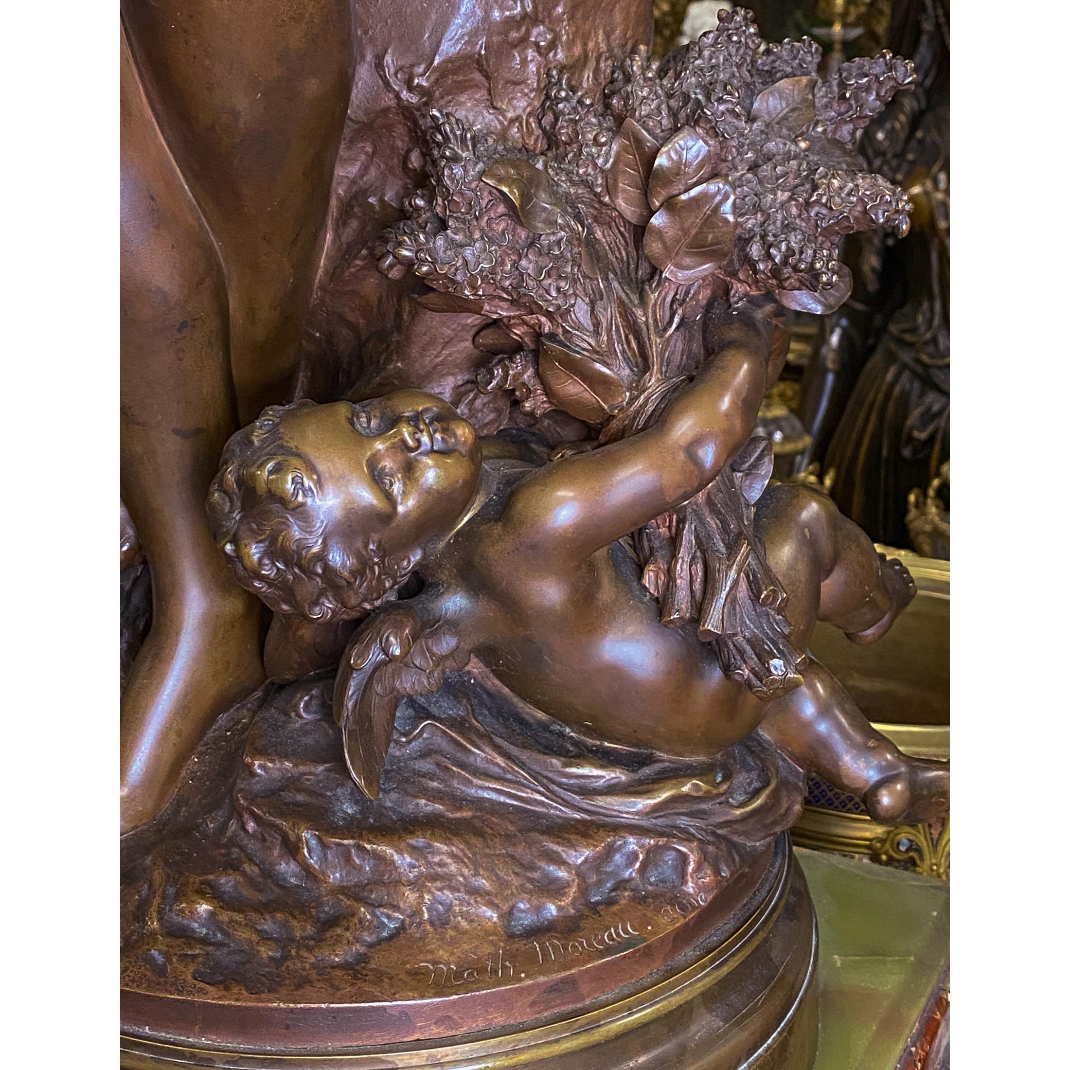 Mathurin Moreau Patinated Bronze Sculpture 2