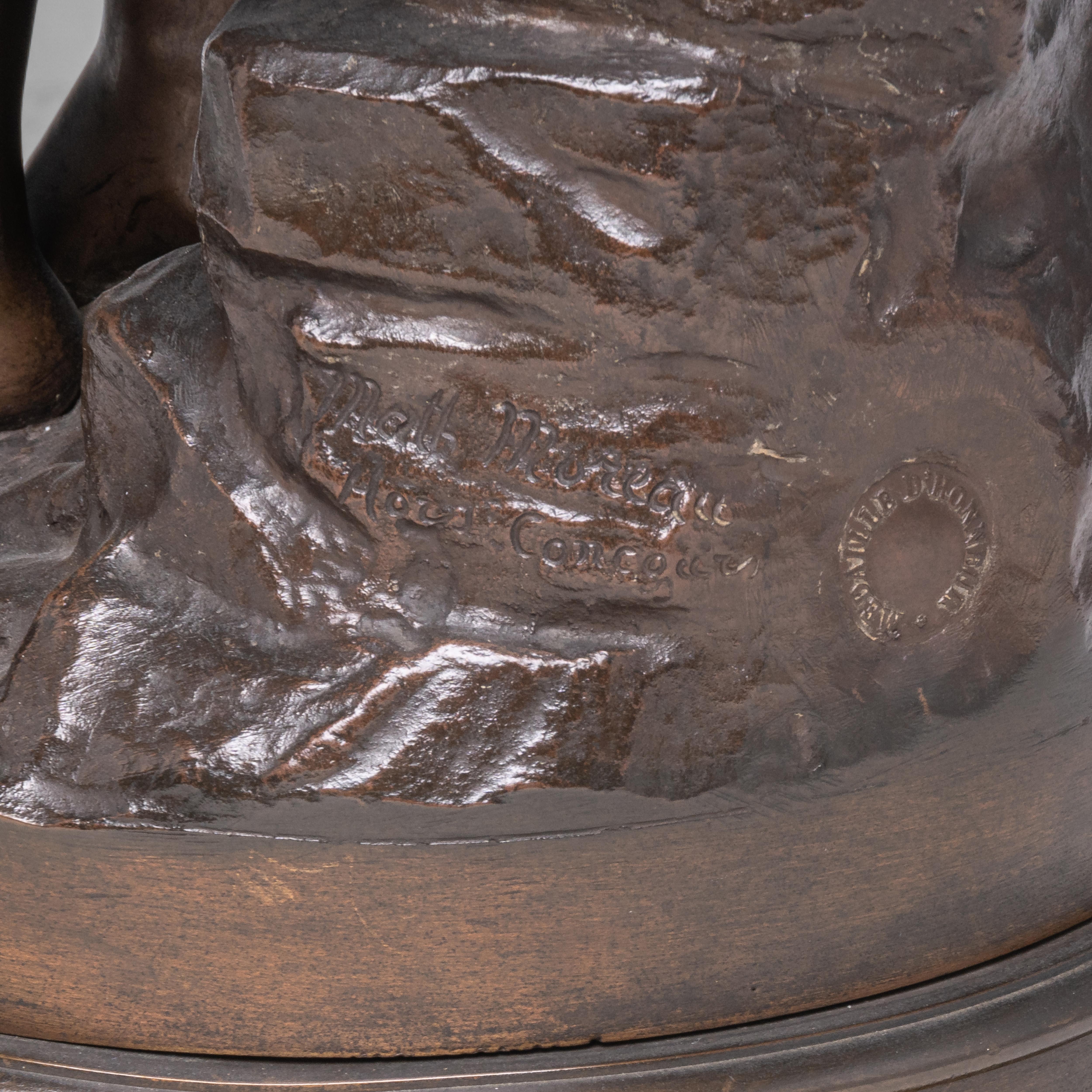 Beautiful late 19th-century bronze sculpture by Mathurin Moreau For Sale 17