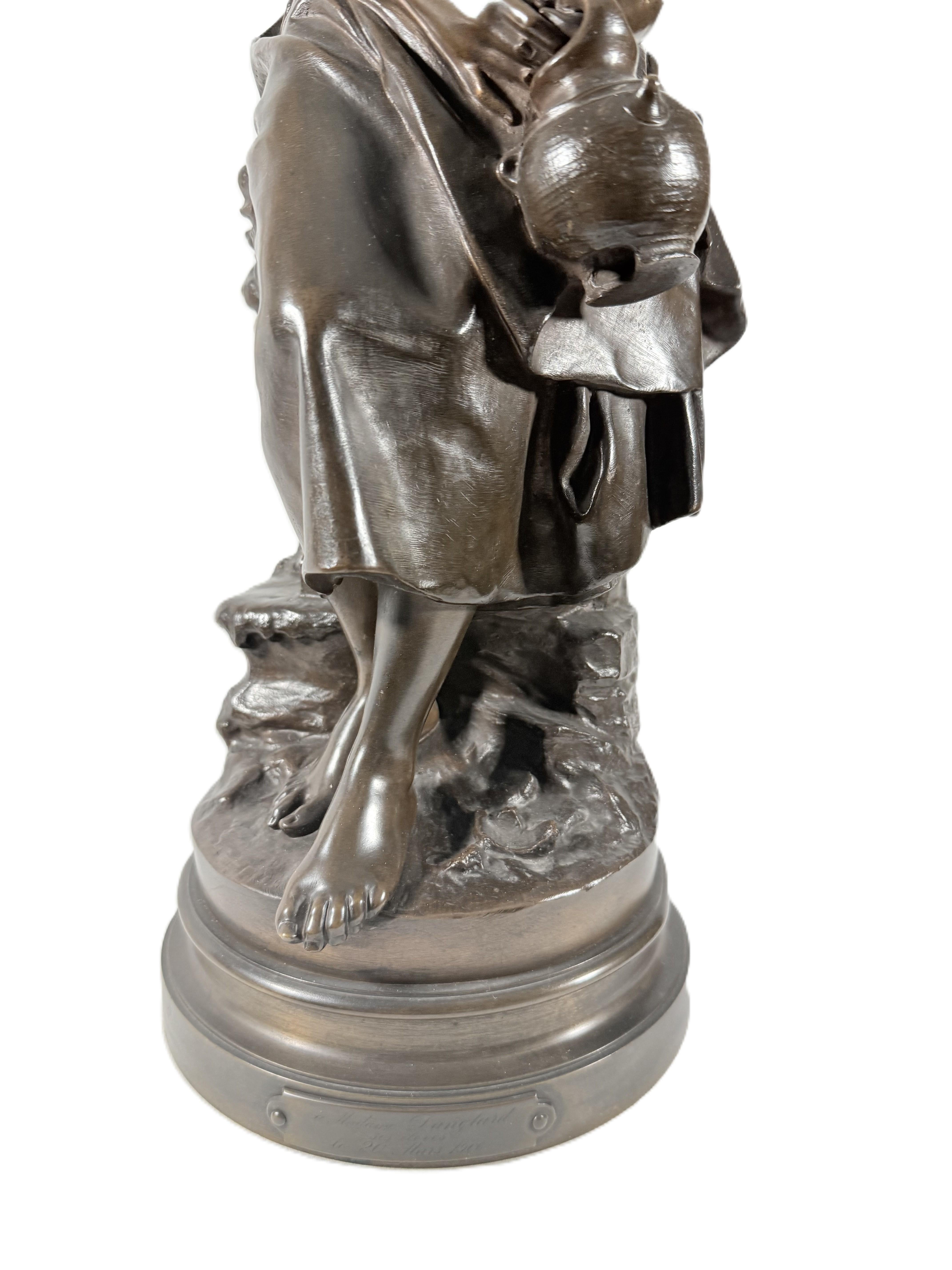 Beautiful late 19th-century bronze sculpture by Mathurin Moreau For Sale 1