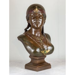 Cesar Ceribelli bronze bust of Cleopatra