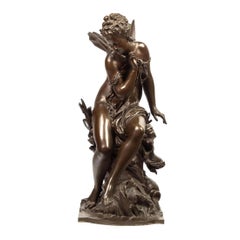 Mathurin Moreau Bronze Allegorical Sculpture 