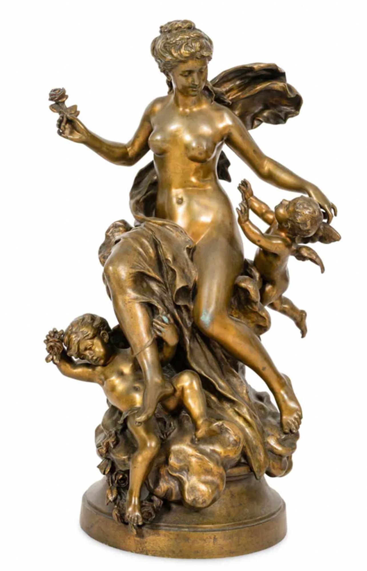 Mathurin Moreau Trionfo di Flora Bronzo in vendita 1