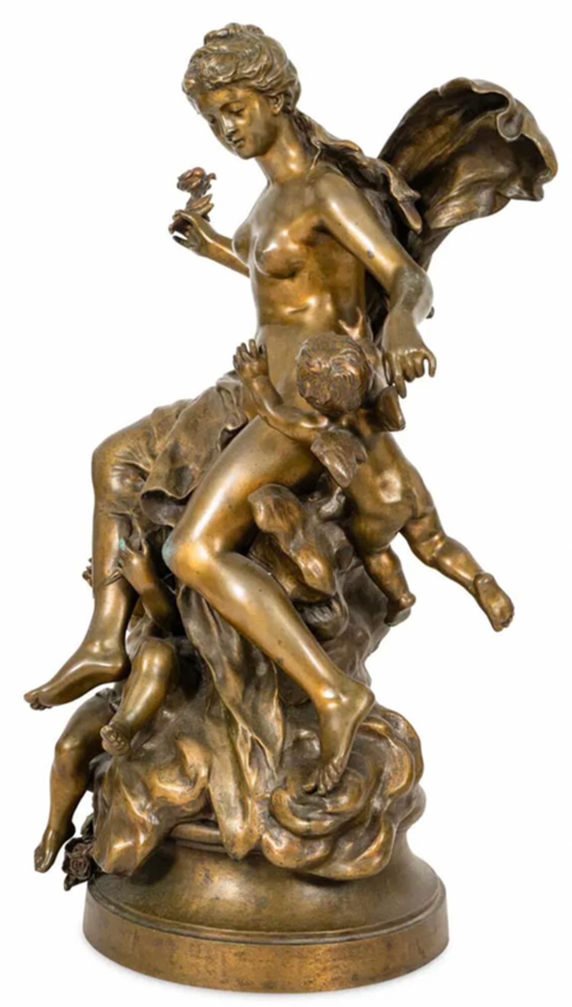 Mathurin Moreau Trionfo di Flora Bronzo in vendita 2