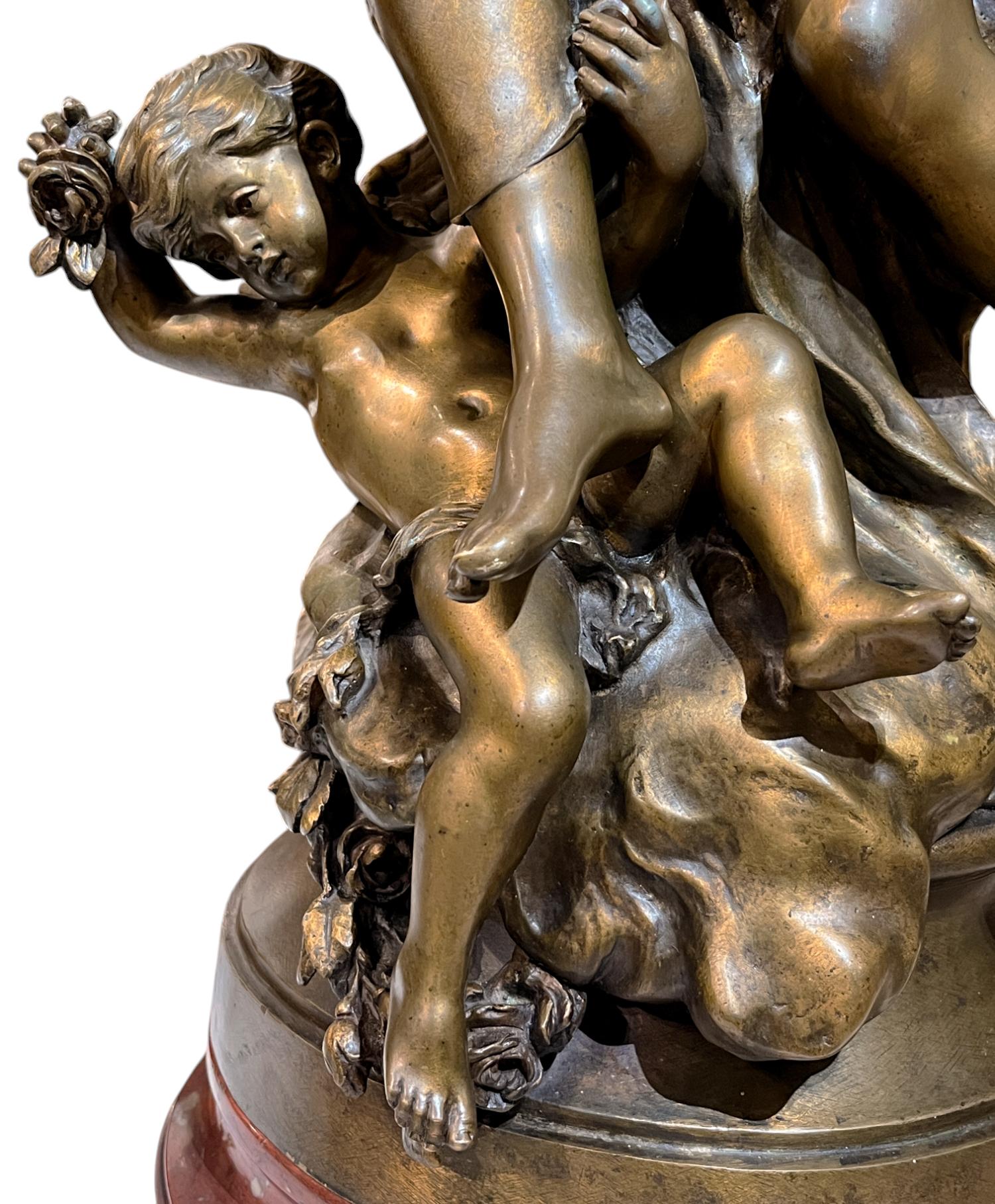 Mathurin Moreau Trionfo di Flora Bronzo in vendita 8