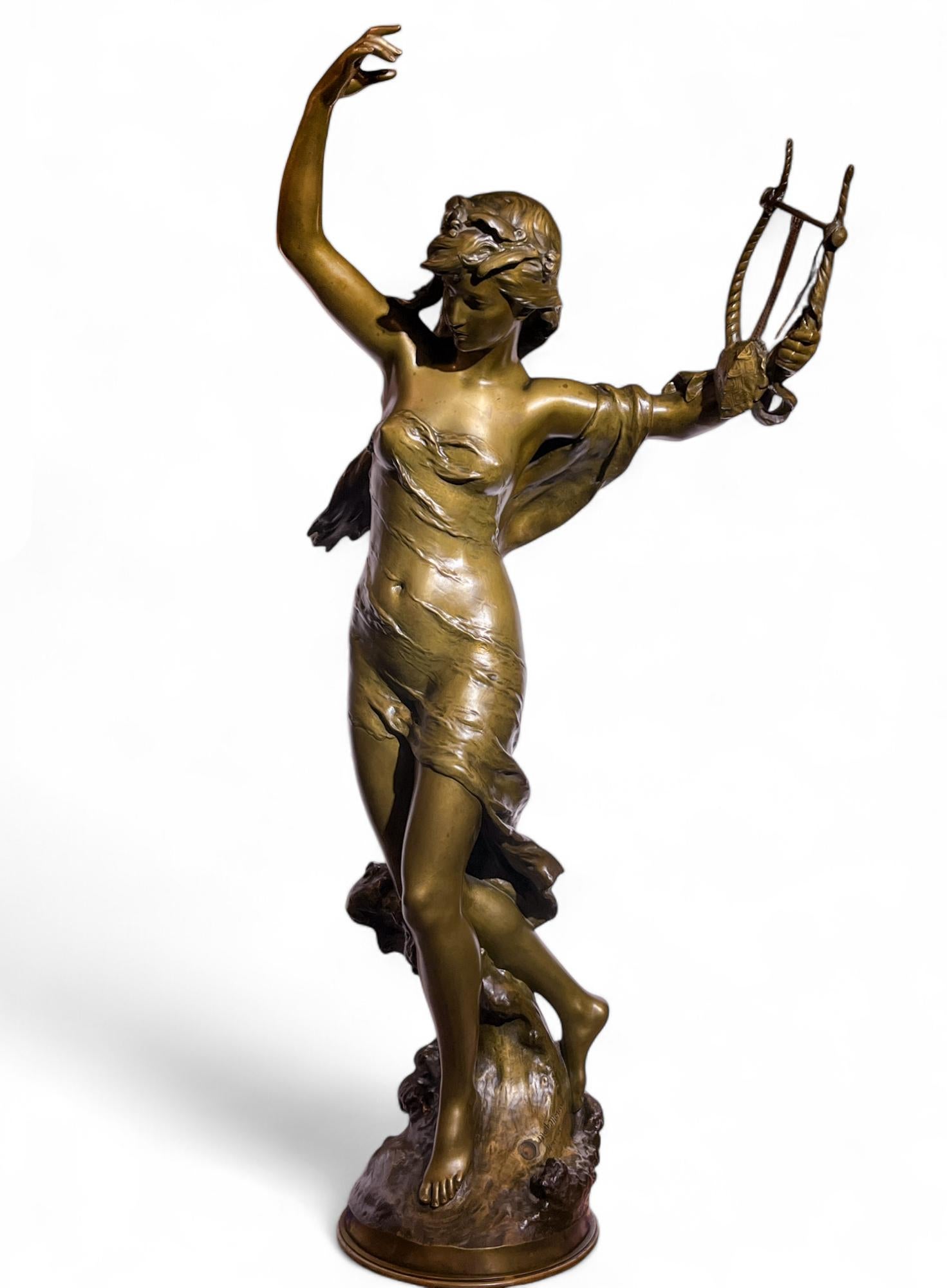 The Lyre Dancer by Mathurin Moreau (French, 1855-1919) For Sale 1
