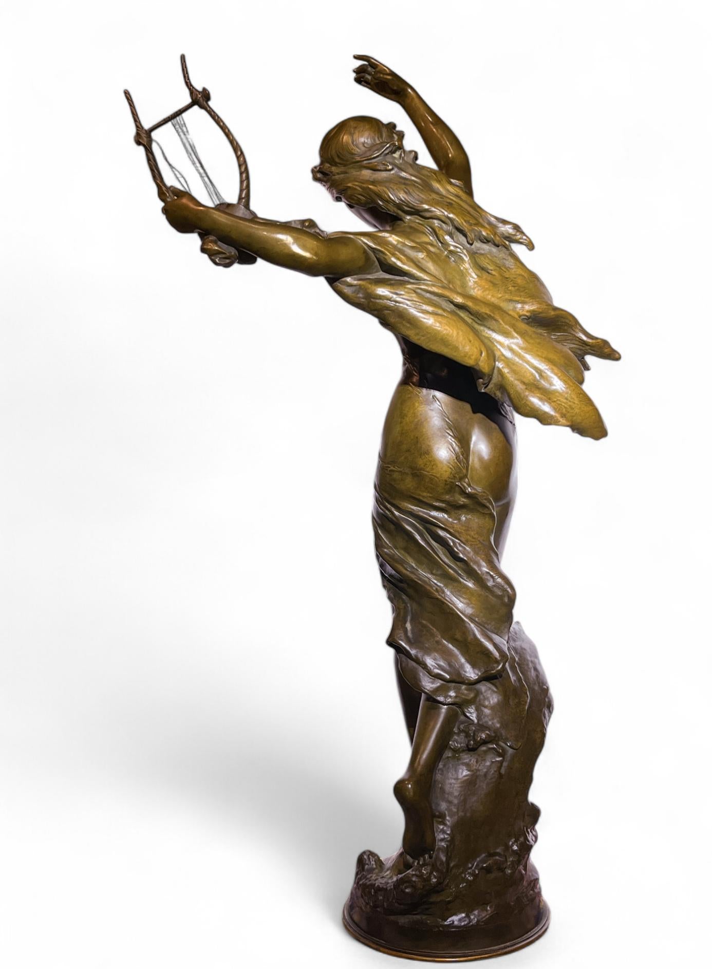 The Lyre Dancer by Mathurin Moreau (French, 1855-1919) For Sale 5
