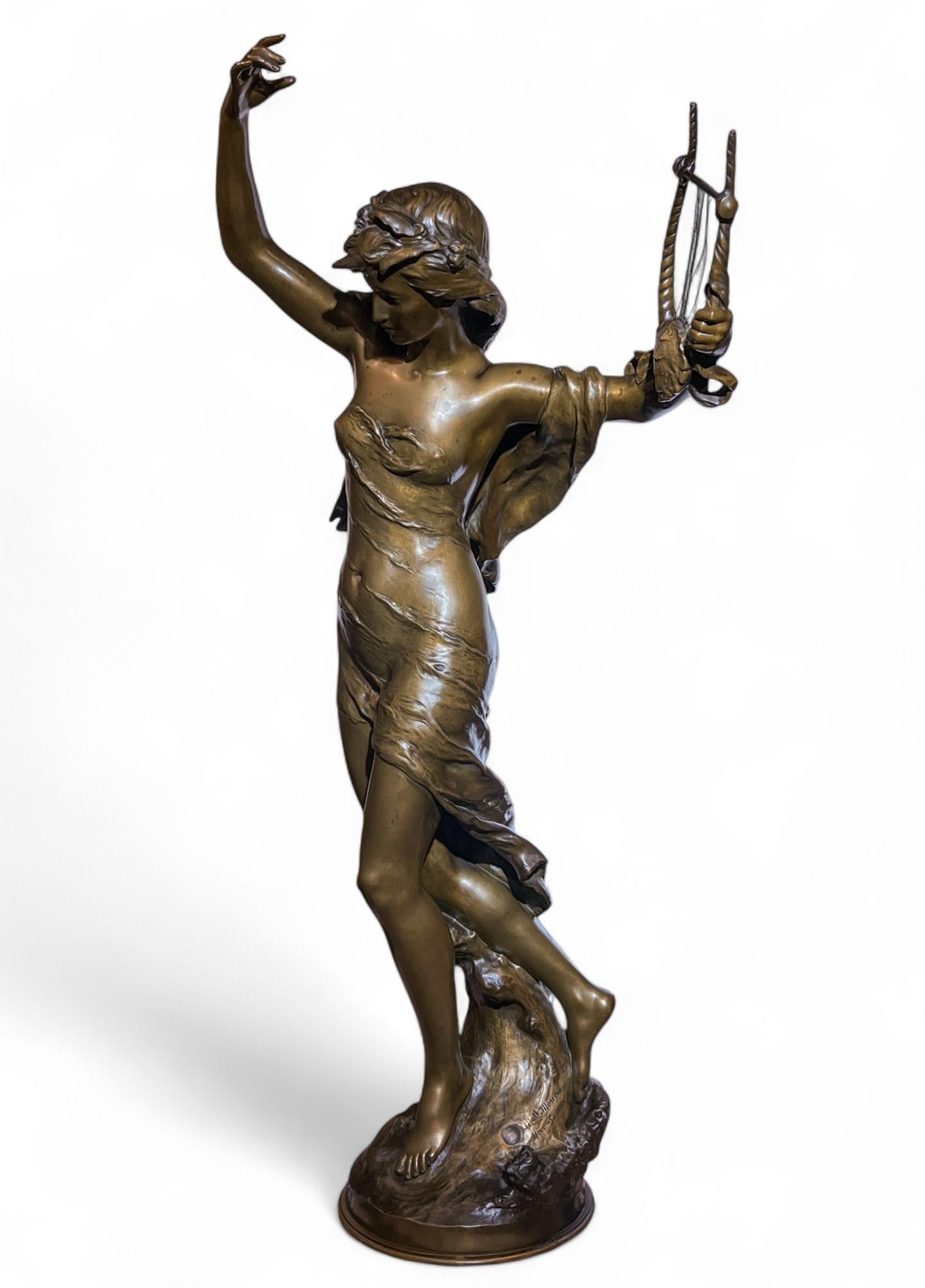 The Lyre Dancer by Mathurin Moreau (French, 1855-1919) For Sale 6