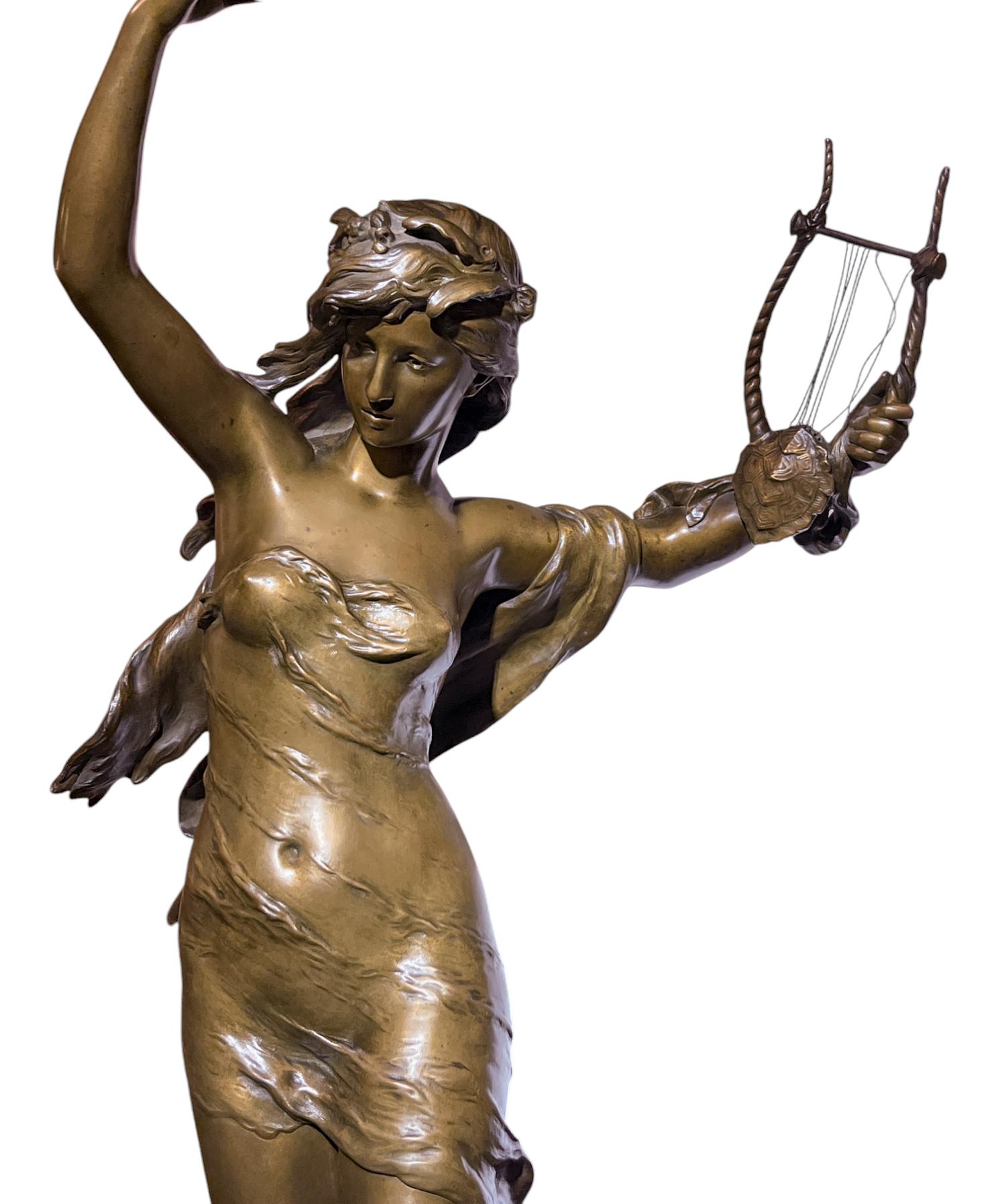 The Lyre Dancer by Mathurin Moreau (French, 1855-1919) For Sale 8