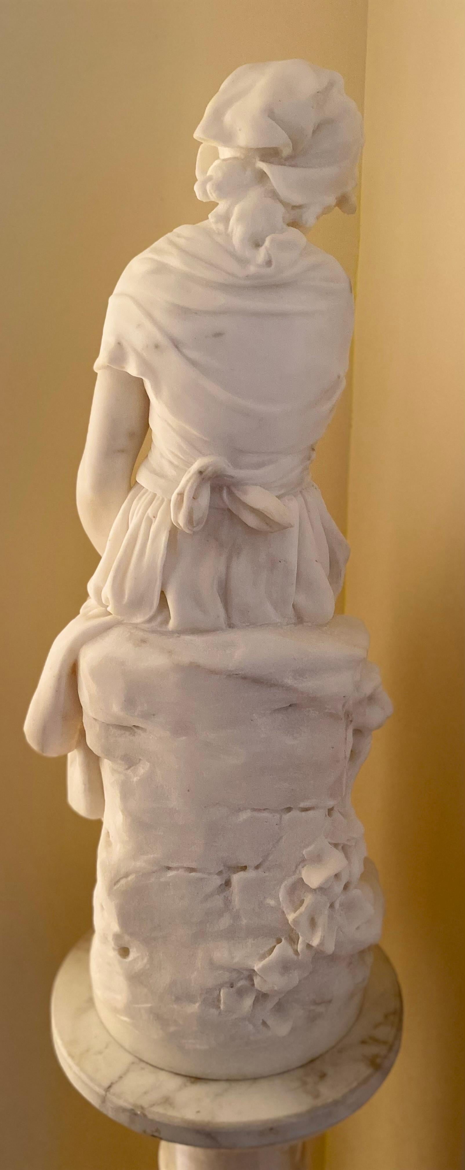 LE PRINTEMPS - Marron Figurative Sculpture par Mathurin Moreau