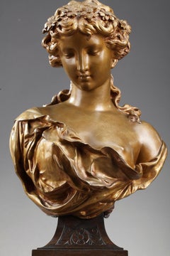 Mathurin Moreau, Young Woman with Flower Crown